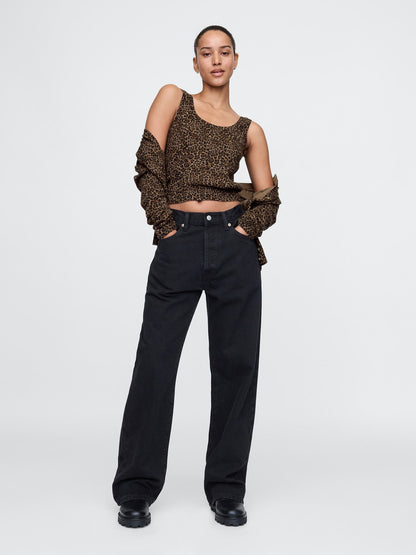 Kahverengi Cashsoft Crop Bluz