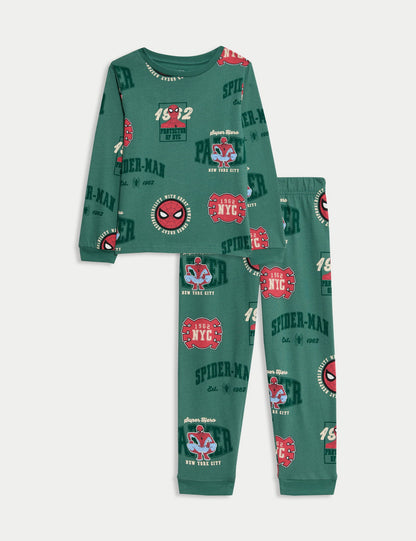 Saf Pamuklu Spider-man Pijama Takımı (1–8 Yaş)