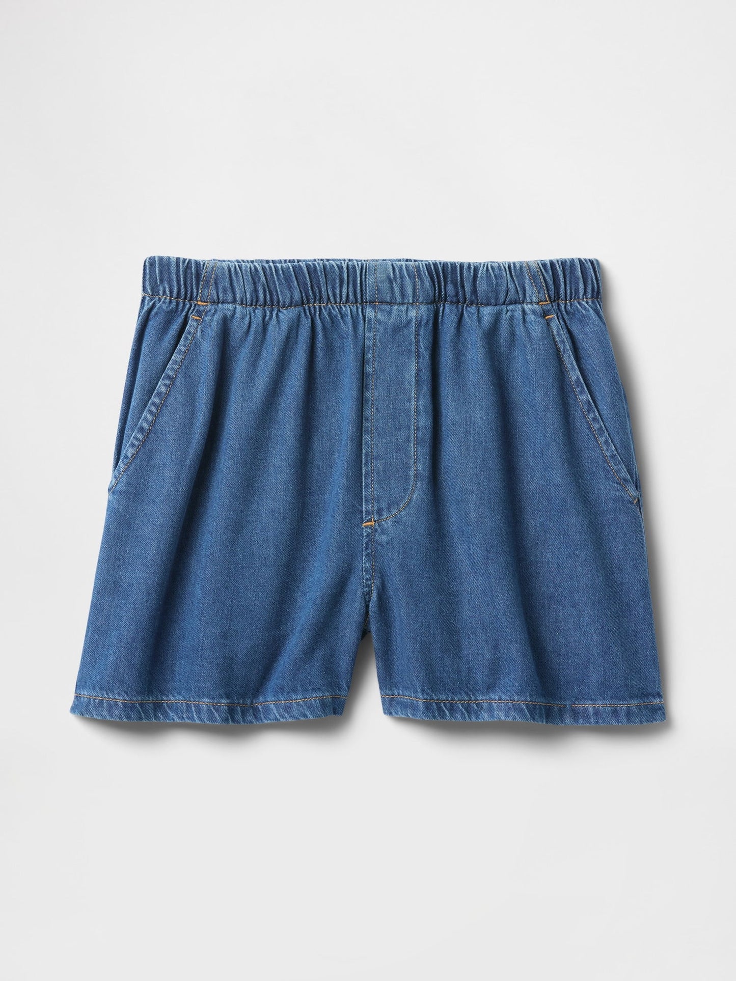 Mavi Mid Rise Ultrasoft Denim Boxer Şort