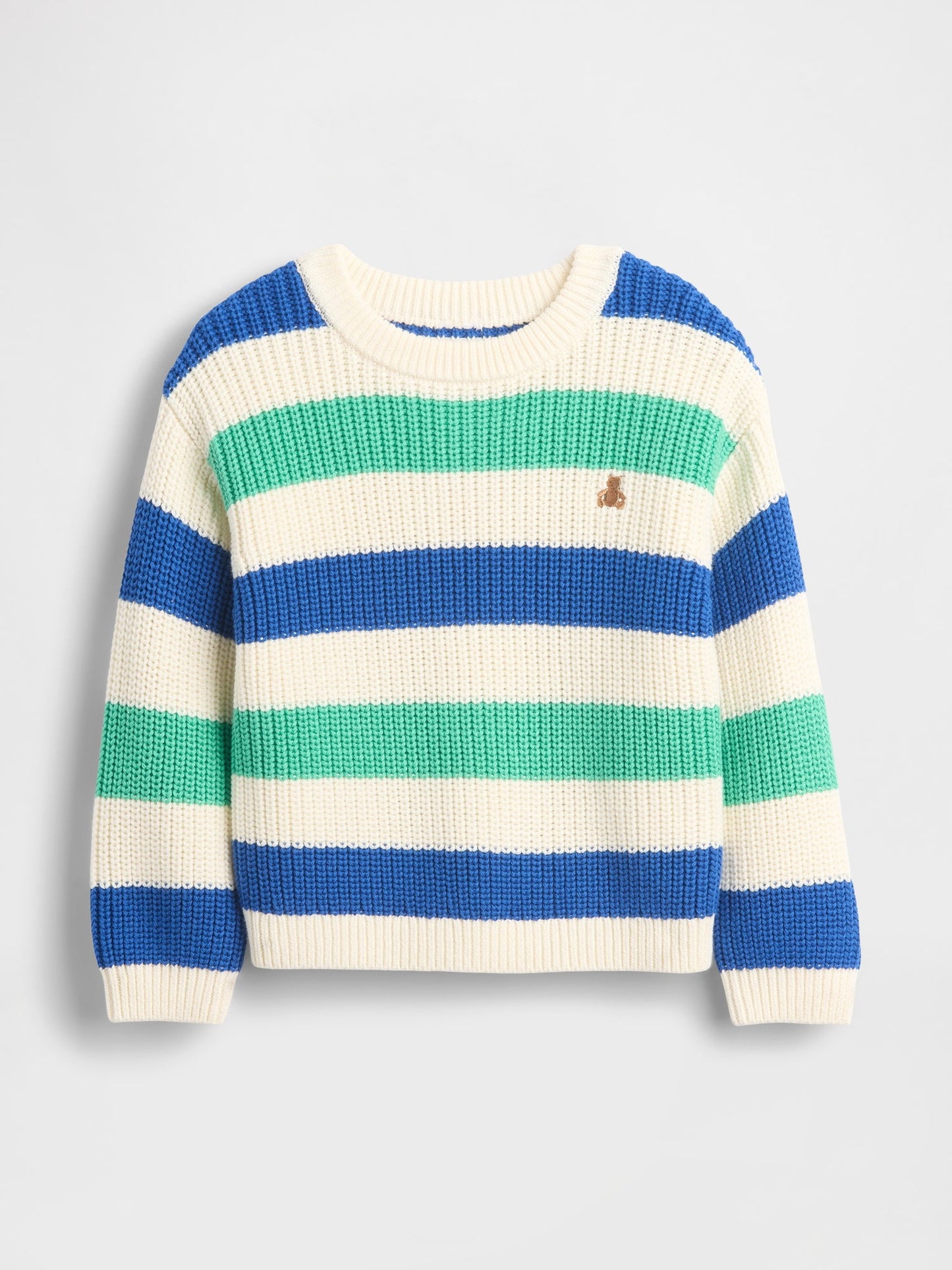 Çok Renkli Shaker-stitch Kazak