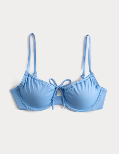 Bağlama Detaylı Bikini Üstü