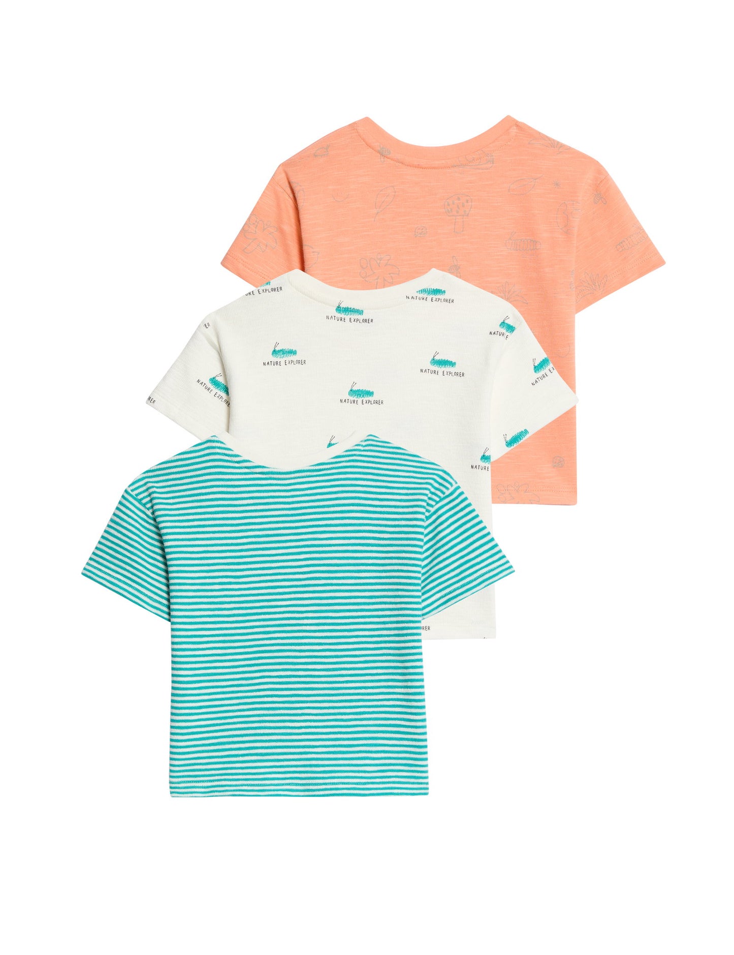 3’lü Paket Saf Pamuklu T-shirt (0–3 Yaş)