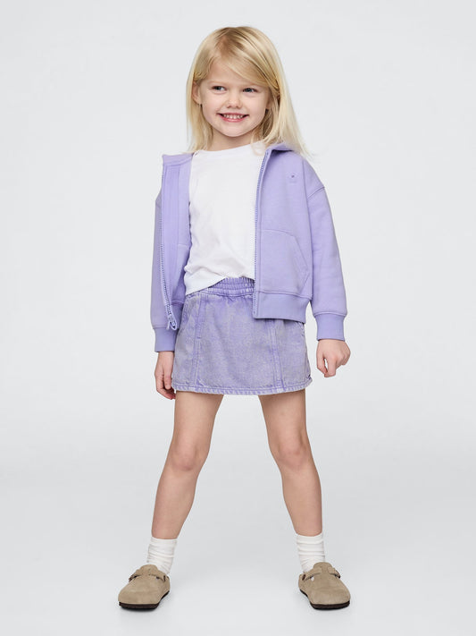 Lila UltraSoft Denim Şort Etek