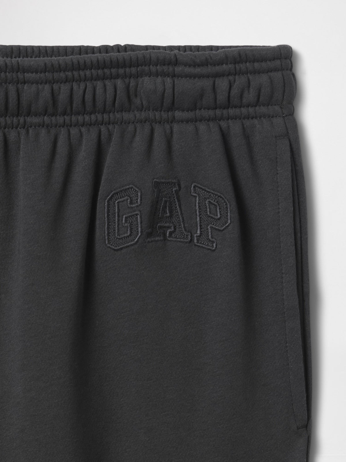 Siyah Gap Logo Fransız Havlu Kumaş Jogger Eşofman Altı