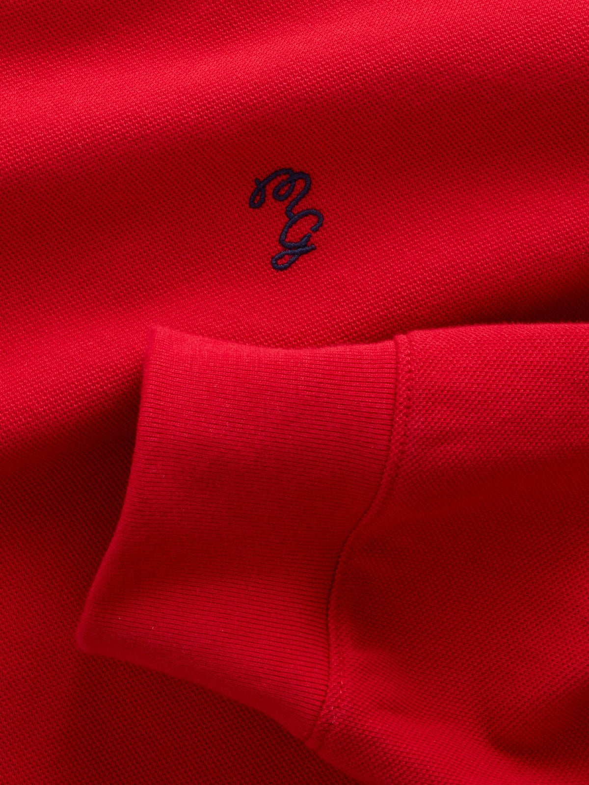 Kırmızı Gap × Malbon Pique Polo Over Gömlek
