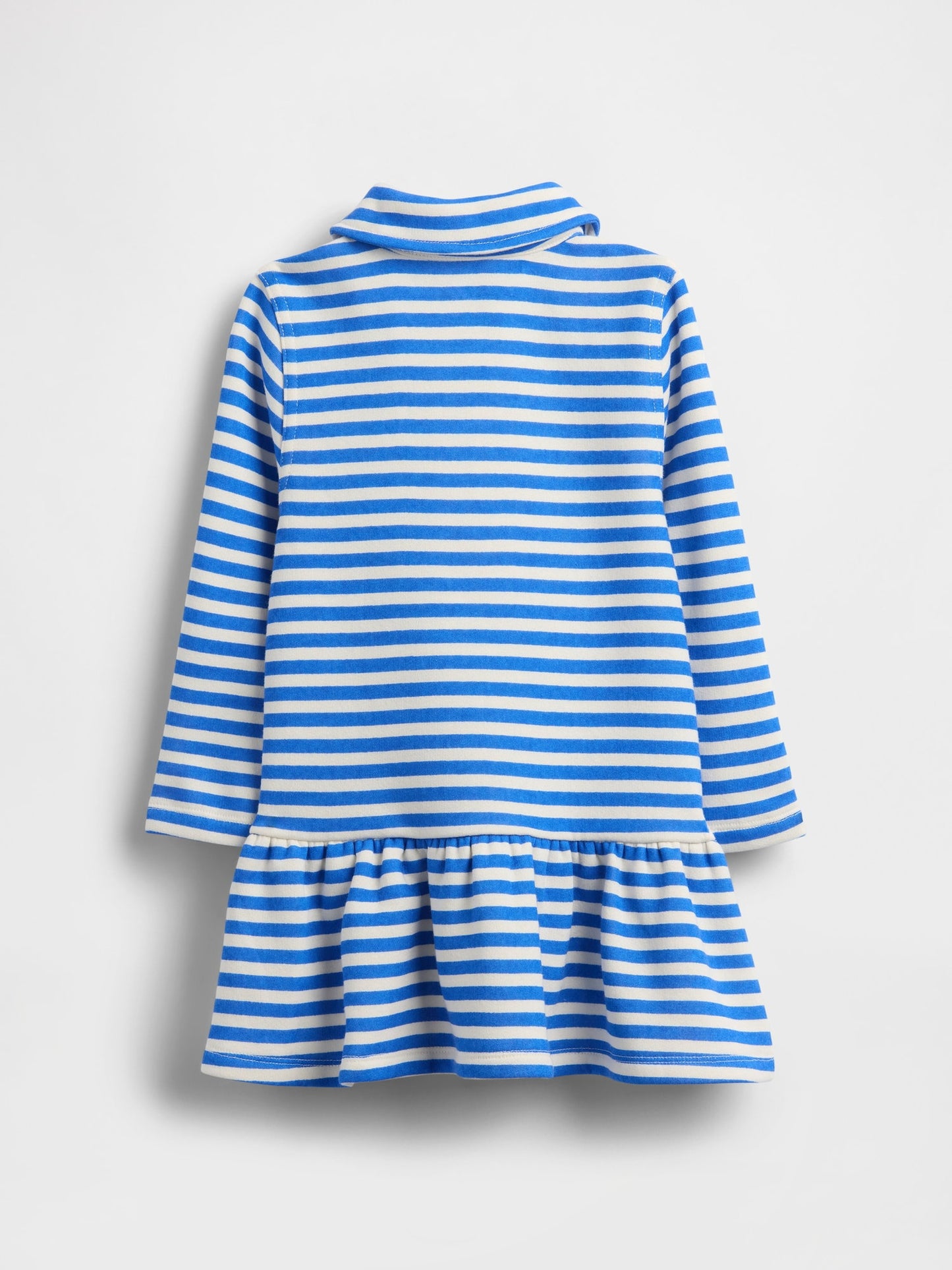 Mavi Yarım Fermuarlı Pullover Sweatshirt Elbise