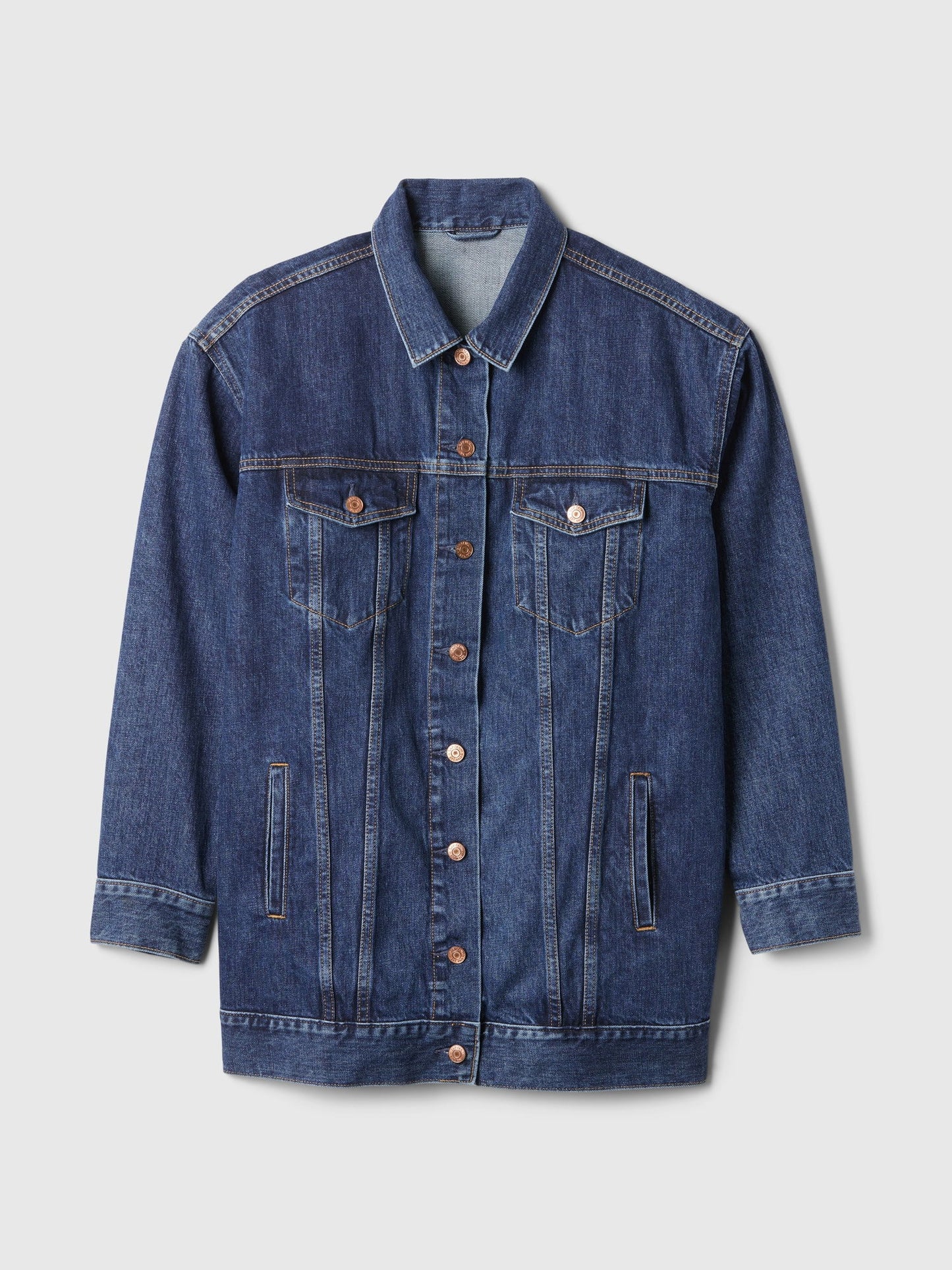 Koyu Mavi Oversized Icon Denim Ceket
