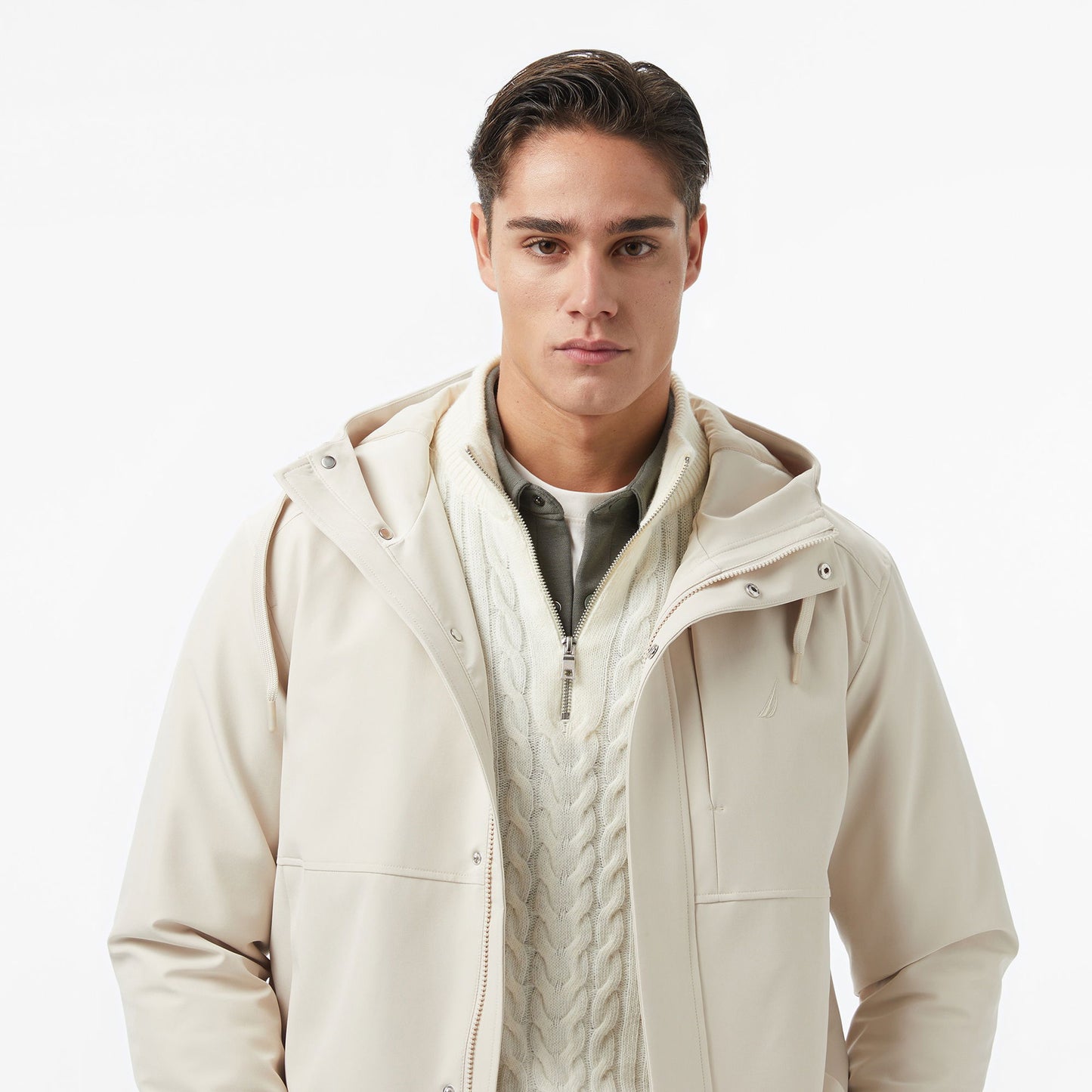 Nautica Erkek Bej Regular Fit Mont