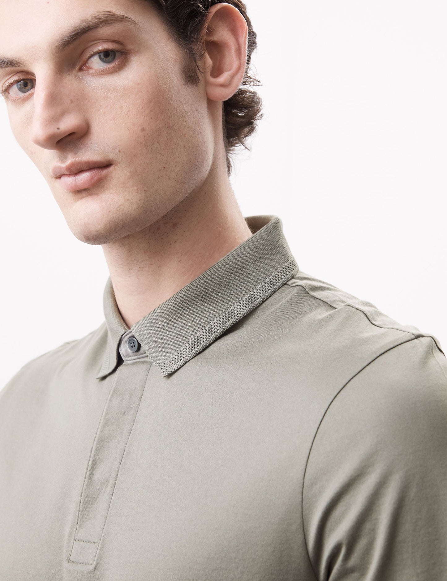 Saf Pamuklu Kısa Kollu Polo Yaka T-shirt