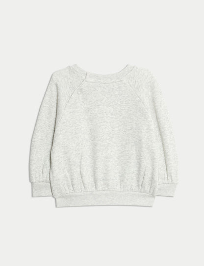 Pamuk Karışımlı Sweatshirt (0–3 Yaş)