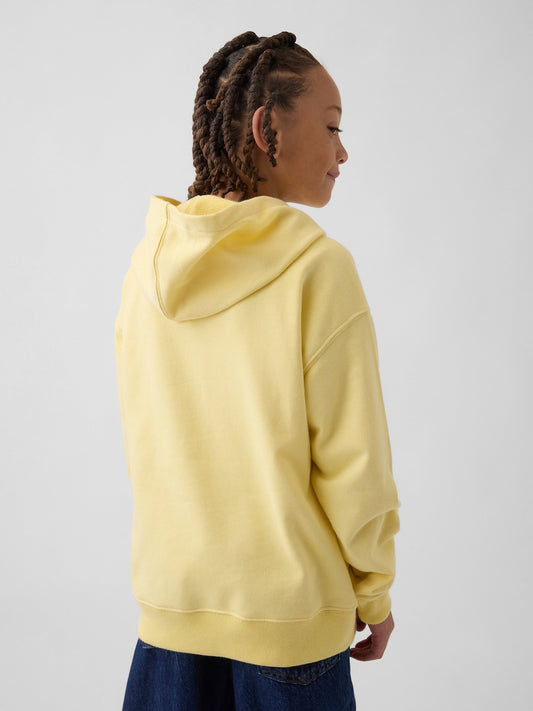 Sarı Relaxed Gap Logo Fransız Havlu Kumaş Sweatshirt