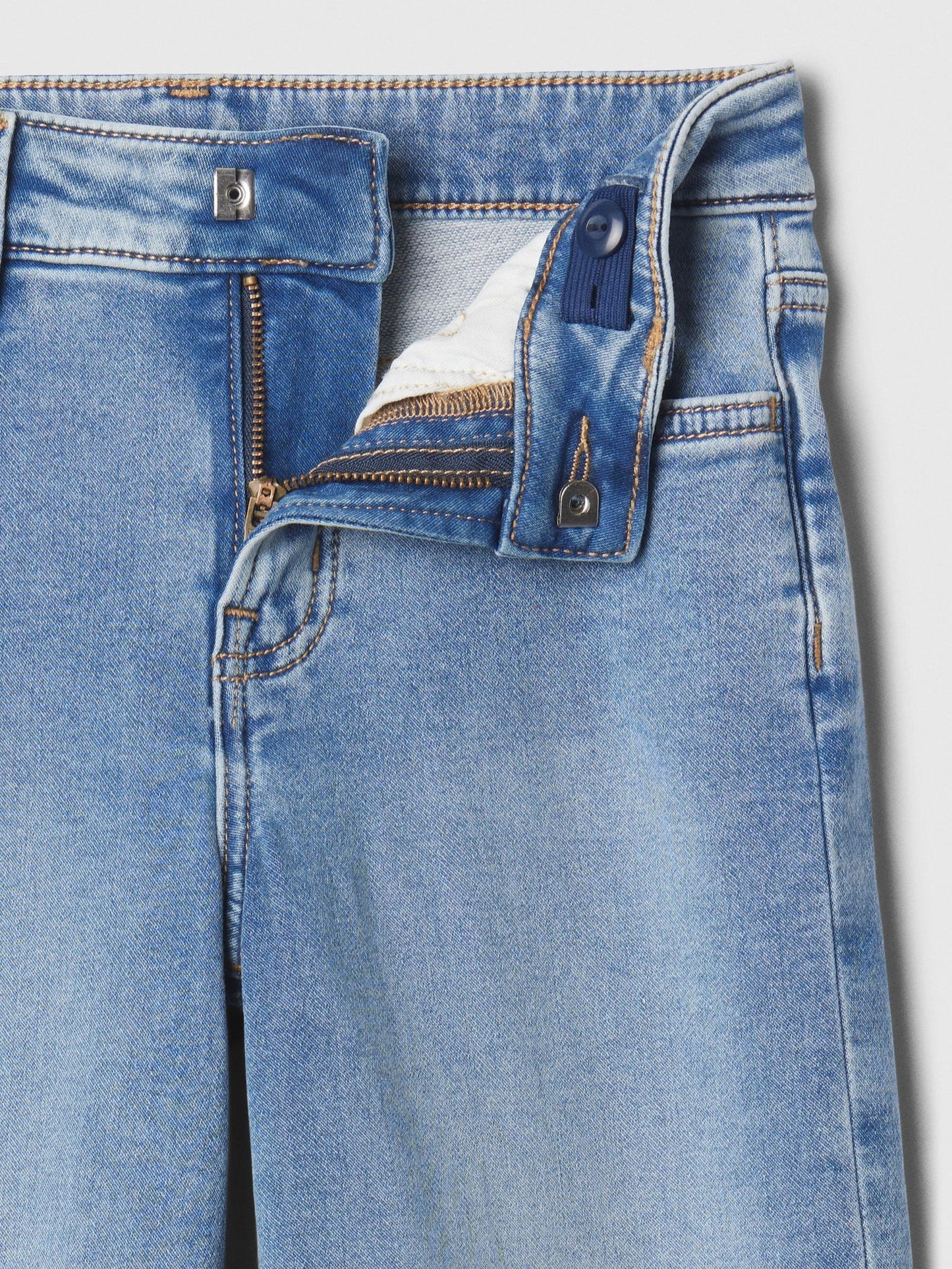 Açık Mavi High Rise Supersoft Wide-leg Jean Pantolon