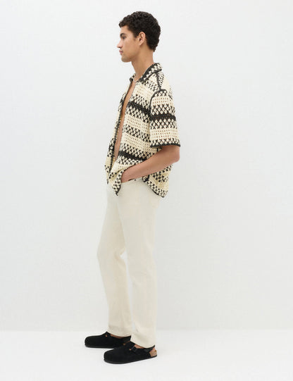 Relaxed Fit Triko Polo Yaka Üst