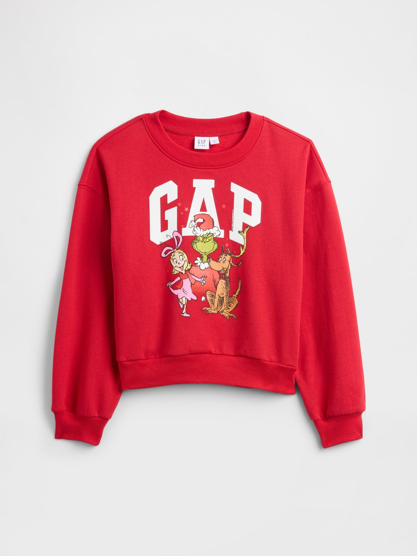 Kırmızı Dr Seuss™ Oversized Wedge Logo Sweatshirt