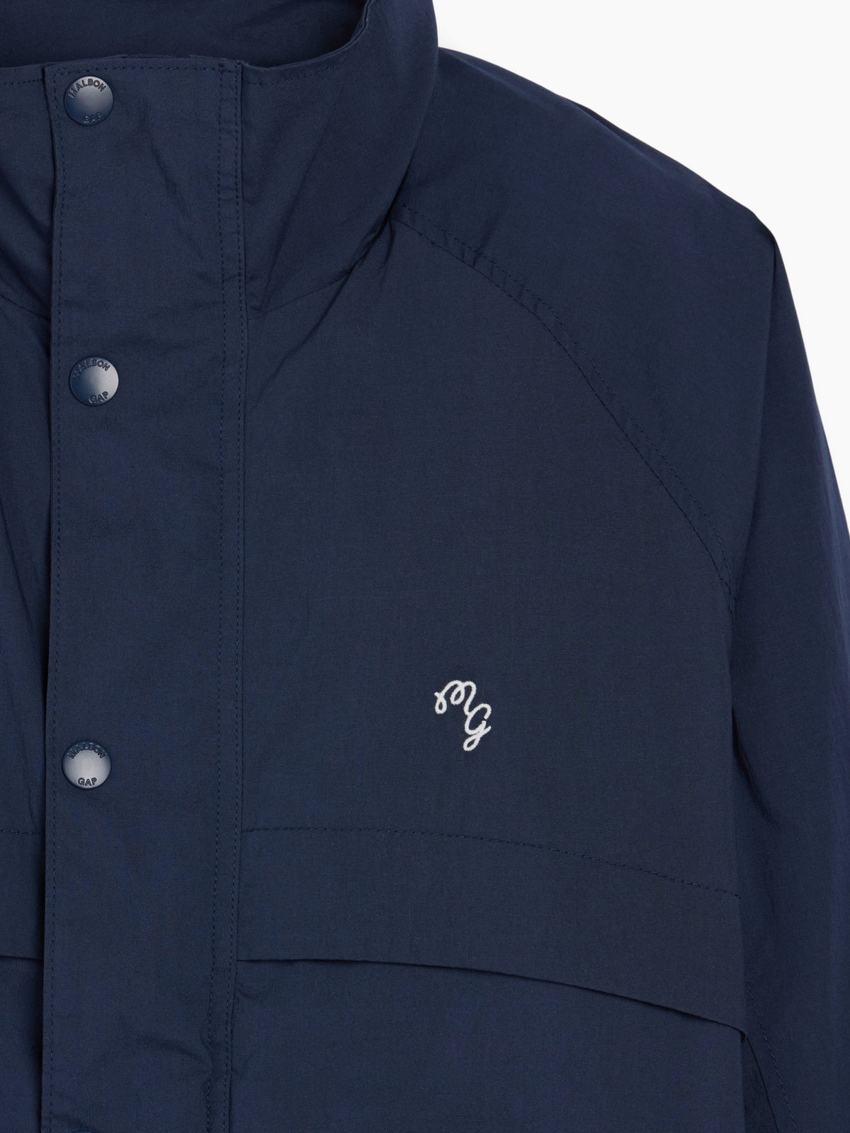 Lacivert Gap × Malbon Textured Poplin Anorak Ceket