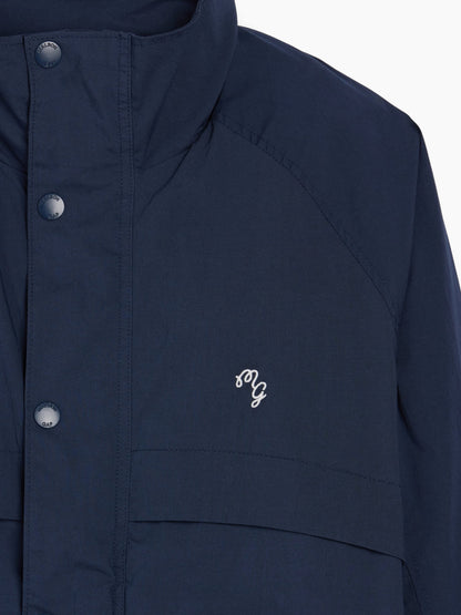 Lacivert Gap × Malbon Textured Poplin Anorak Ceket