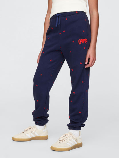 Lacivert Gap Logo Relaxed Fransız Havlu Kumaş Jogger Eşofman Altı