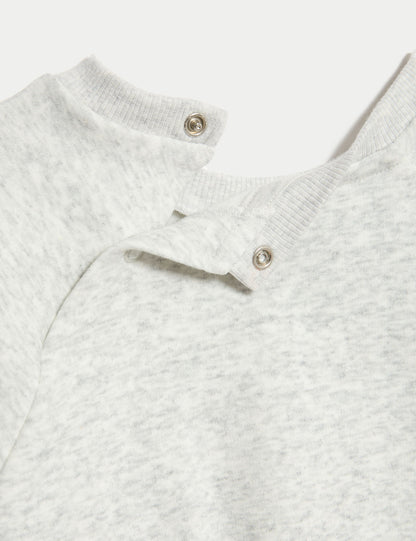 Pamuk Karışımlı Sweatshirt (0–3 Yaş)