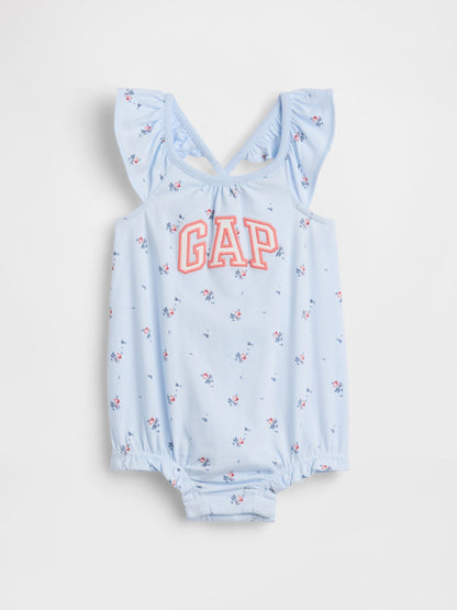 Açık Mavi Logo Bubble Bodysuit