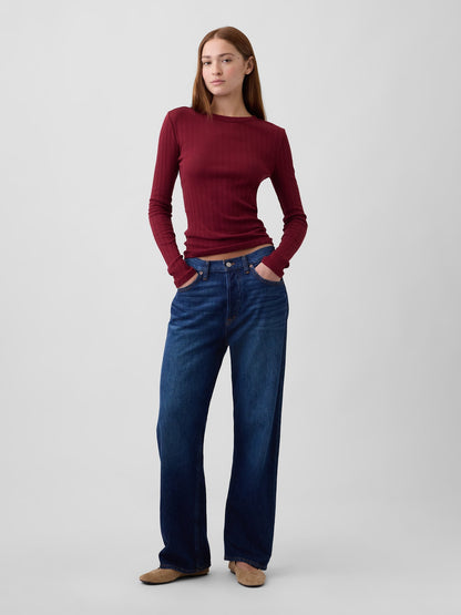 Bordo Essential Fitiili Pointelle T-shirt