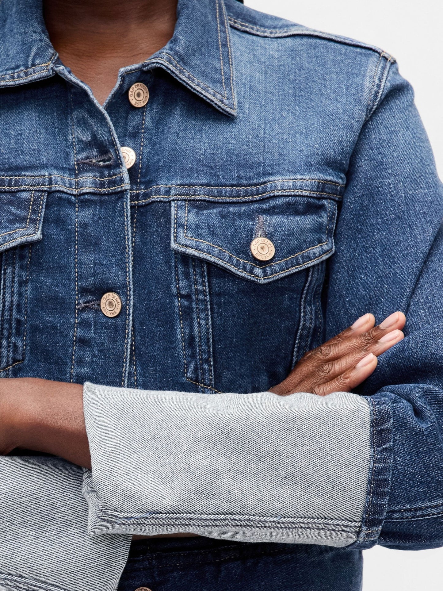 Mavi Pin-cuff Kısa Kol Icon Denim Ceket