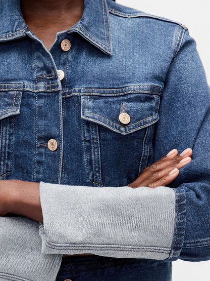 Mavi Pin-cuff Kısa Kol Icon Denim Ceket