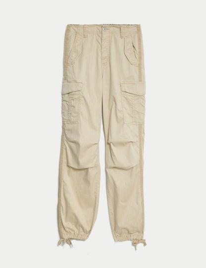 Lyocell™ Straight Leg Kargo Pantolon