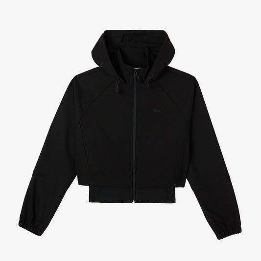 Lacoste Kadın Regular Fit Kapüşonlu Siyah Dış Gömlek