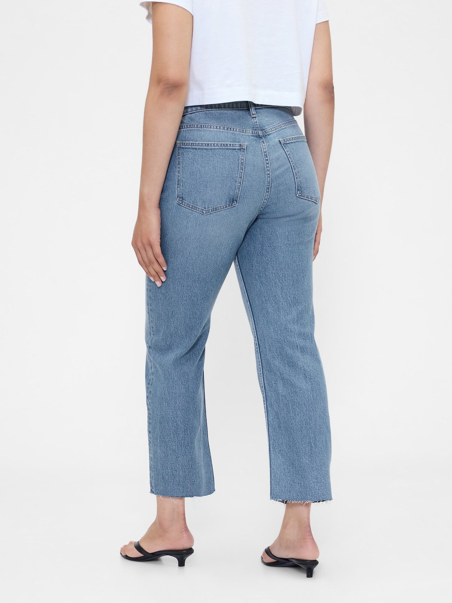 Mavi High Rise ’90s Slim Straight Crop Jean Pantolon