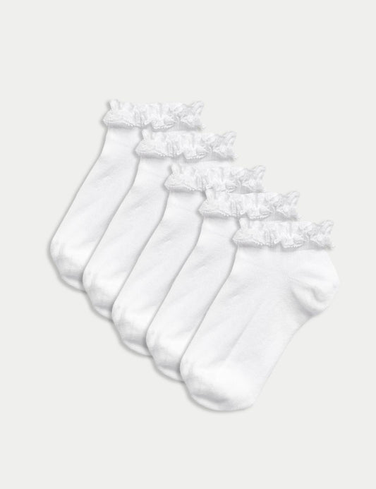5'li Fırfır Detaylı Freshfeet™ Çorap