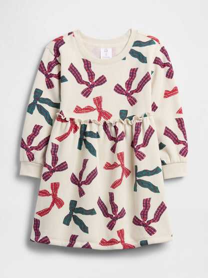Çok Renkli Gap Baskılı Sweatshirt Elbise