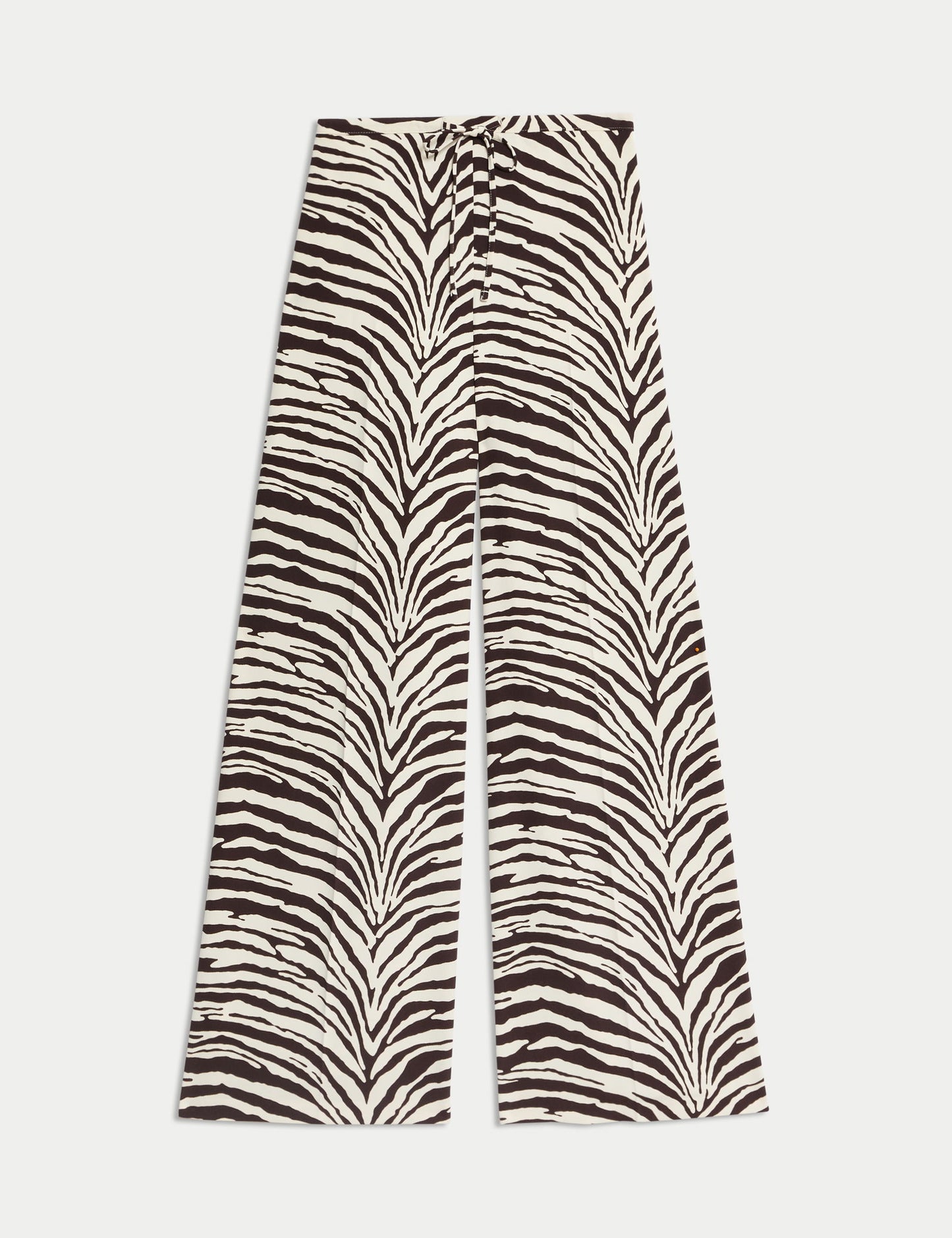 Desenli Wide Leg Pantolon