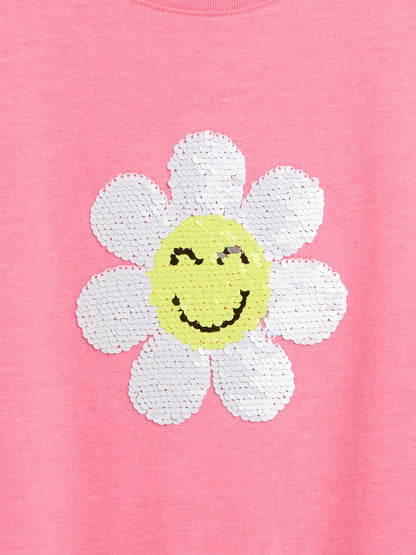 Pembe Oversized Grafik Baskılı T-shirt