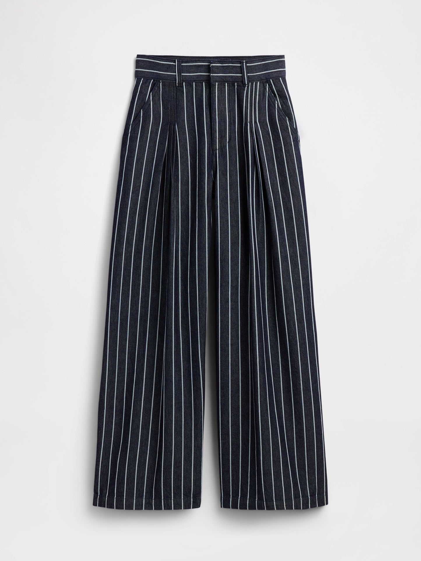 Koyu Mavi Gap × Hfr Extra High Rise Çizgili Denim Pantolon By Latouché