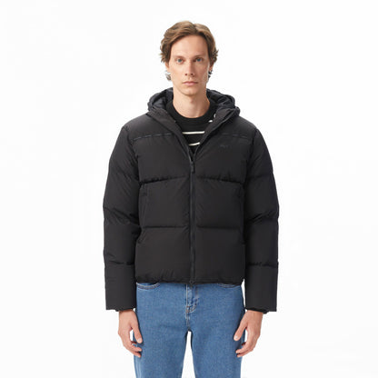 Lacoste Erkek Kapüşonlu Siyah Mont