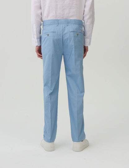 Regular Fit Hafif Dokulu Chino Pantolon