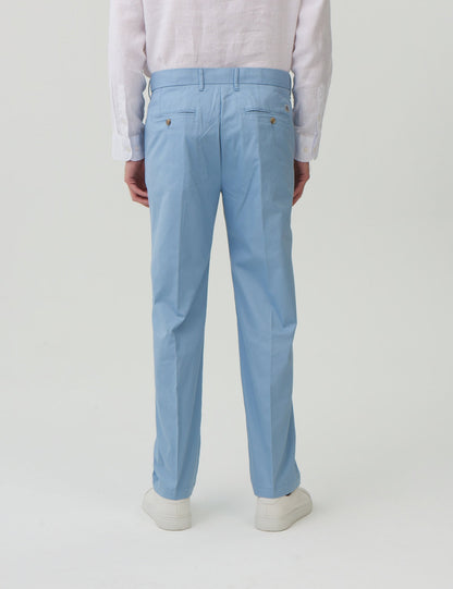 Regular Fit Hafif Dokulu Chino Pantolon