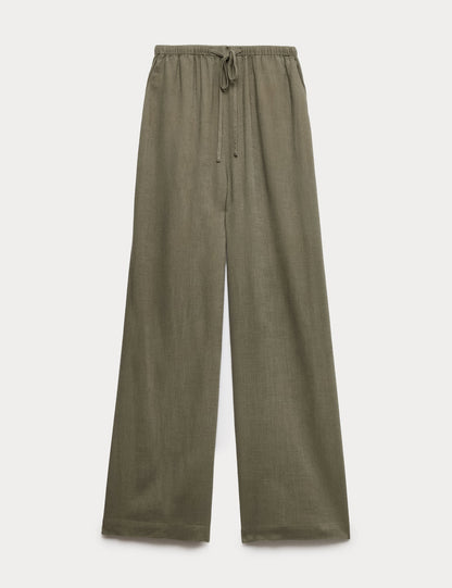 Keten Karışımlı Pantolon