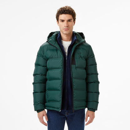 Lacoste Erkek Regular Fit Koyu Yeşil Şişme Mont