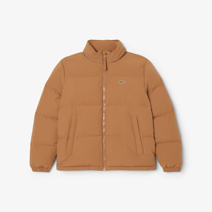 Lacoste Erkek Relaxed Fit Fermuarlı Koyu Kahverengi Mont