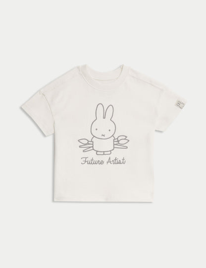 Saf Pamuklu Miffy:trade_mark: Tişörtü (1–8 Yaş)