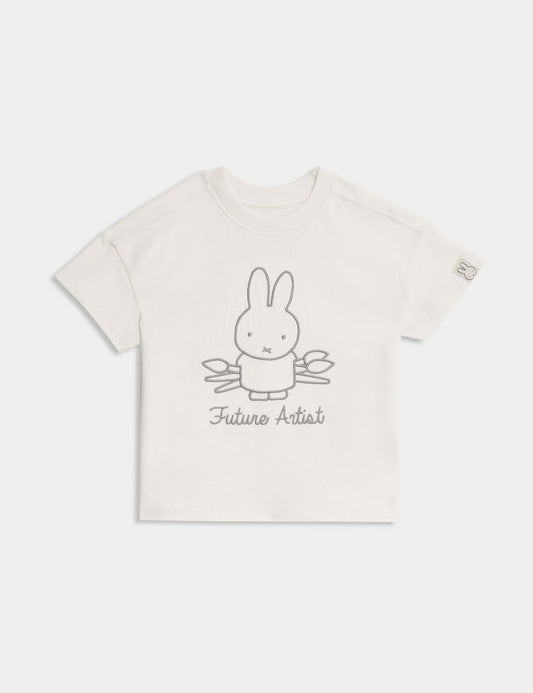 Saf Pamuklu Miffy:trade_mark: Tişörtü (1–8 Yaş)
