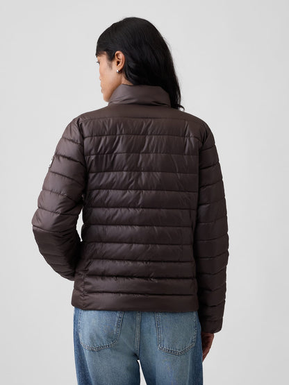 Siyah Relaxed Puffer Şişme Mont