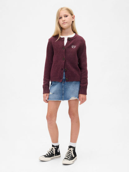 Bordo Cashsoft Gap Logo Hırka