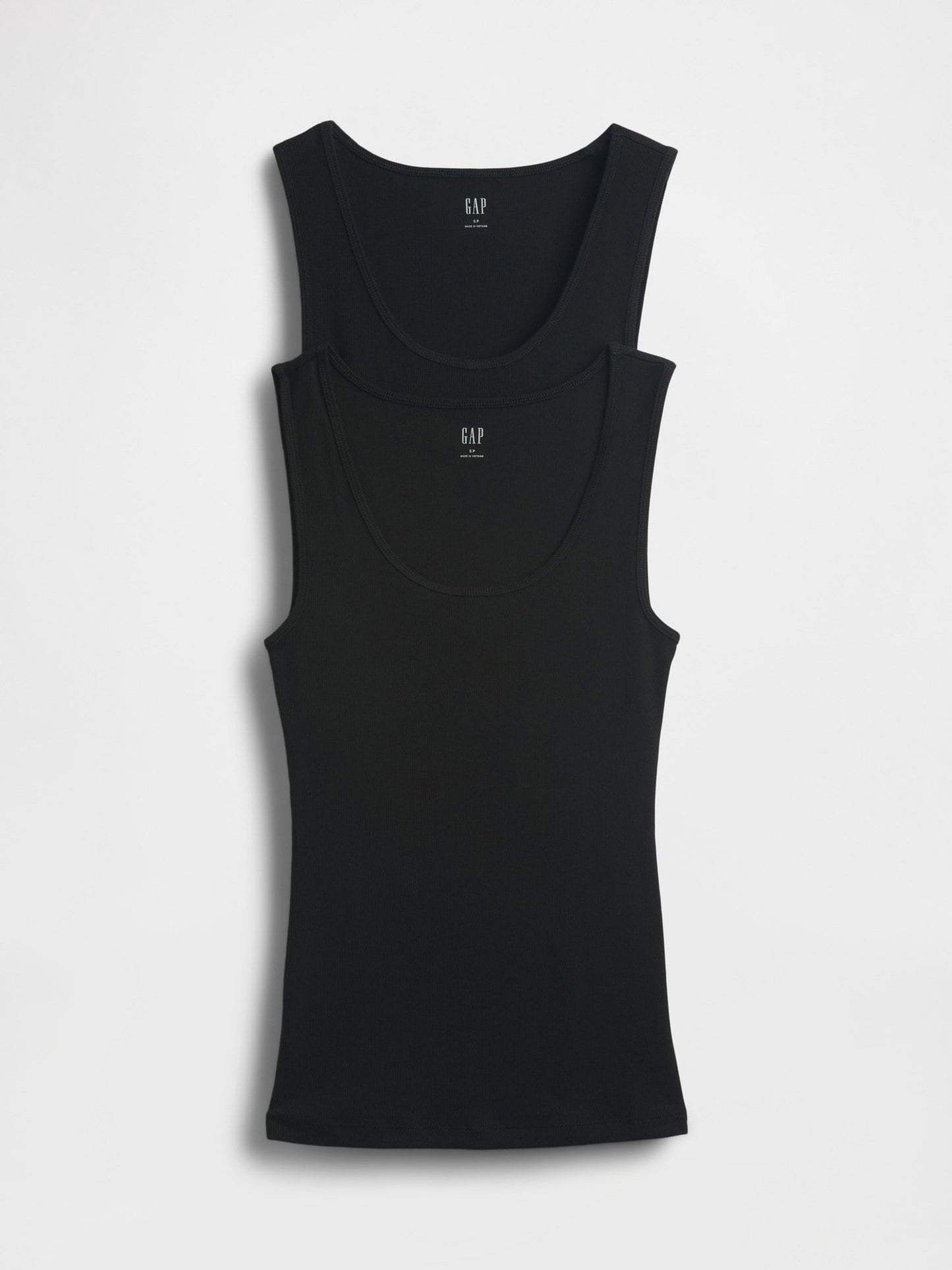 Siyah Ribbed Atlet (2’li)