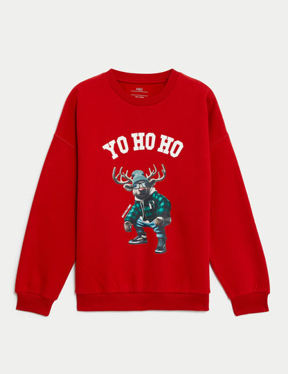 Hayvan Desenli Sweatshirt (0-3 Yaş)