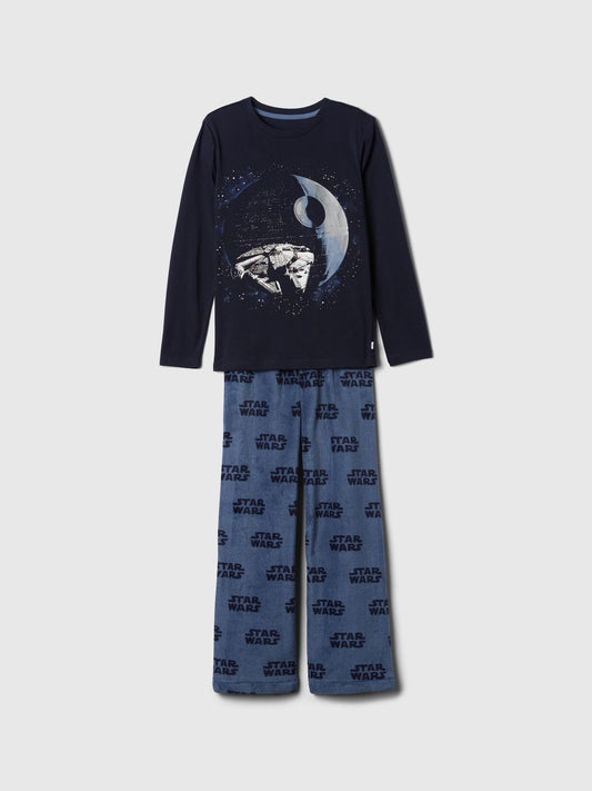 Lacivert Geri Dönüştürülmüş Star Wars™ Grafikli Pijama Takımı