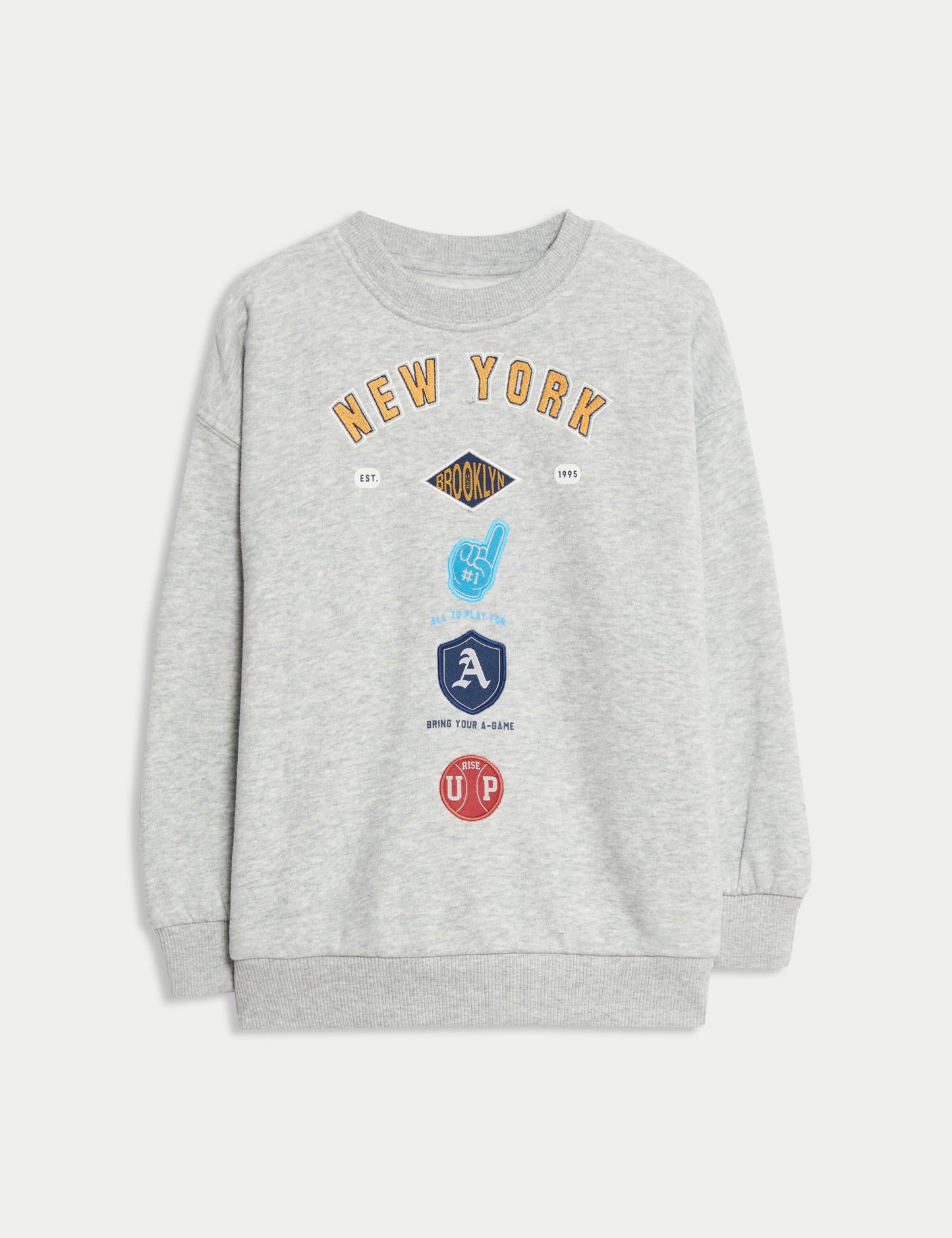 Pamuk Karışımlı Grafik Baskılı Sweatshirt (2–8 Yaş)