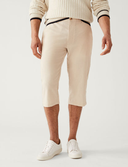 Regular Fit Keten Şort