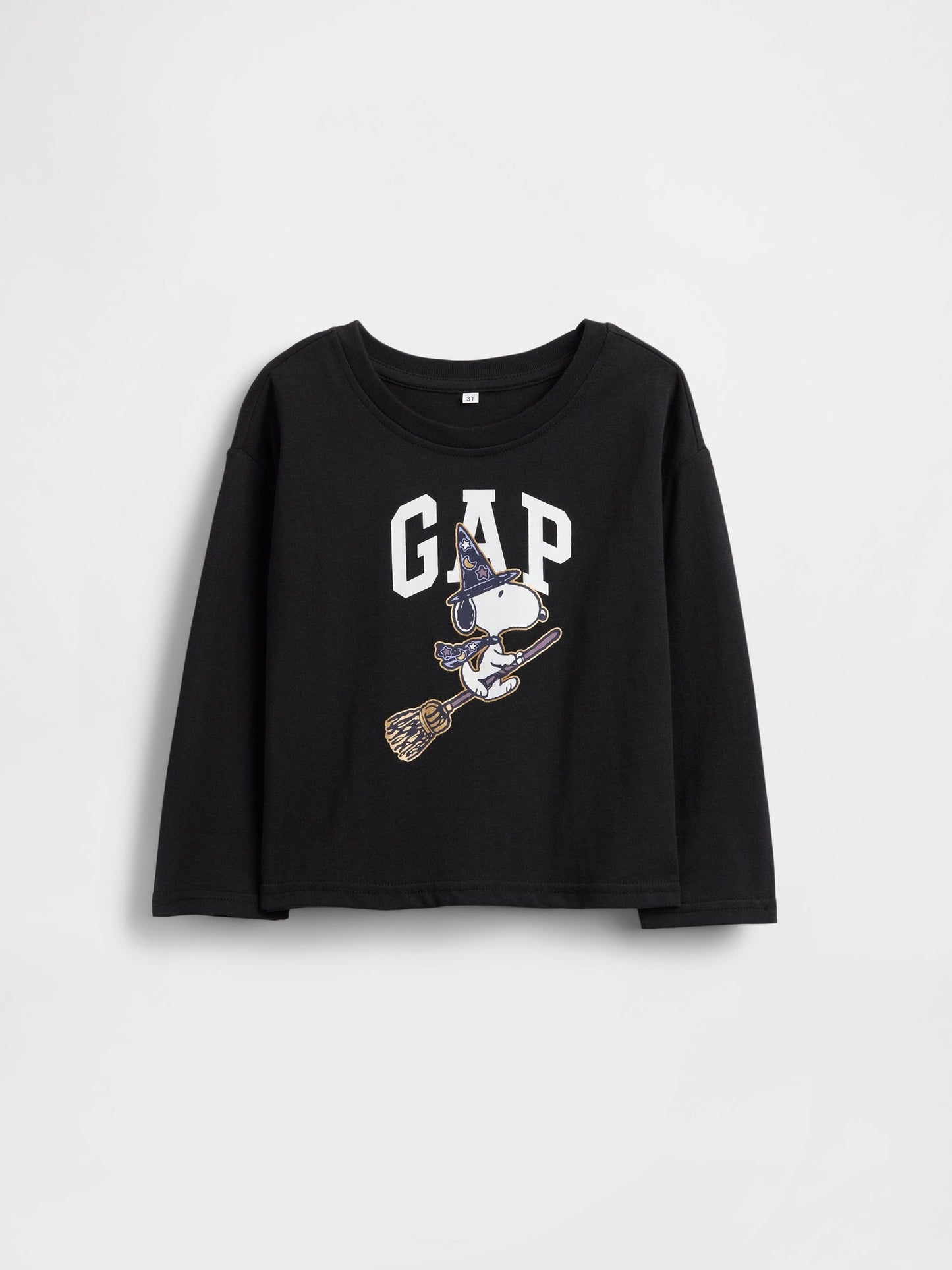 Siyah Snoopy Halloween Logo T-shirt